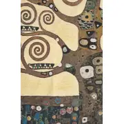 Lebensbaum Klimt Tree Of Life Belgian Tapestry Wall Hanging - 26 in. x 38 in. Cotton/Treveria/Acrylic by Gustav Klimt | Close Up 1