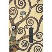Lebensbaum Klimt Tree Of Life Belgian Tapestry Wall Hanging - 26 in. x 38 in. Cotton/Treveria/Acrylic by Gustav Klimt | Close Up 2