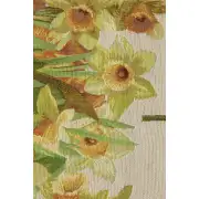 Daffodils White Decorative Table Mat | Close Up 4