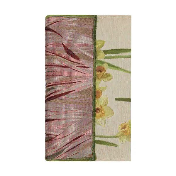 Daffodils White Decorative Table Mat | Close Up 5