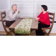 Daffodils White Decorative Table Mat | Life Style 2