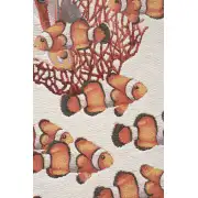 Exotic Fish White Decorative Table Mat | Close Up 2