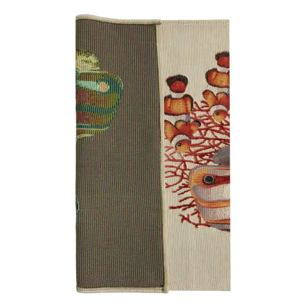 Exotic Fish White Decorative Table Mat | Close Up 5