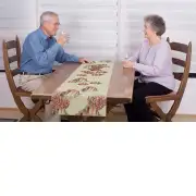 Exotic Fish White Decorative Table Mat | Life Style 2