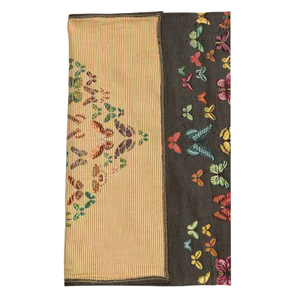 Butterflies Dark Decorative Table Mat | Close Up 5