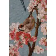 Passerines Branch Blue Decorative Table Mat | Close Up 3