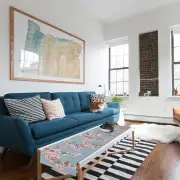 Passerines Branch Blue Decorative Table Mat | Life Style 1