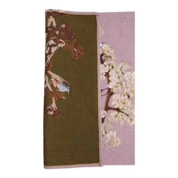 Passerines Branch Pink Decorative Table Mat | Close Up 5