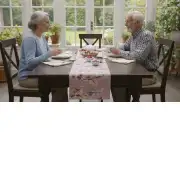 Passerines Branch Pink Decorative Table Mat | Life Style 2