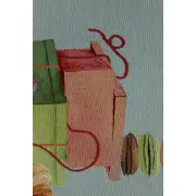 Macaroons Blue Decorative Table Mat | Close Up 5