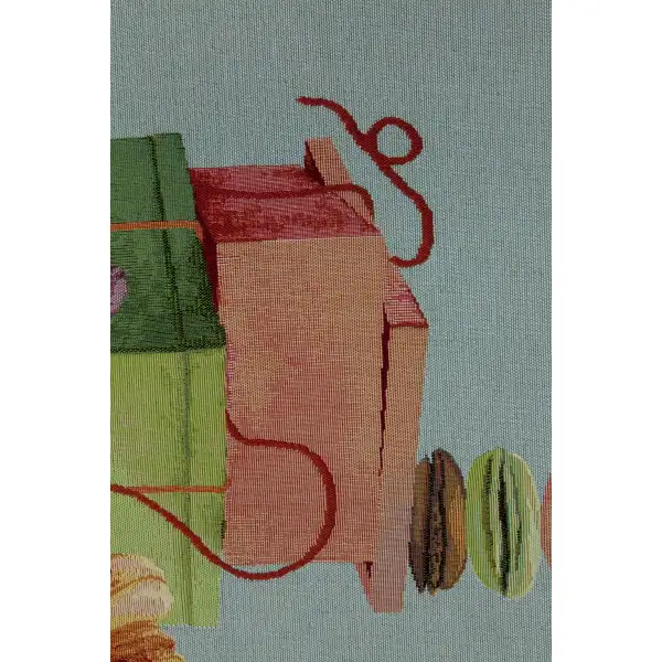 Macaroons Blue Decorative Table Mat | Close Up 5