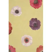 Anemones Yellow Decorative Table Mat | Close Up 2