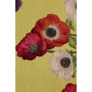 Anemones Yellow Decorative Table Mat | Close Up 4