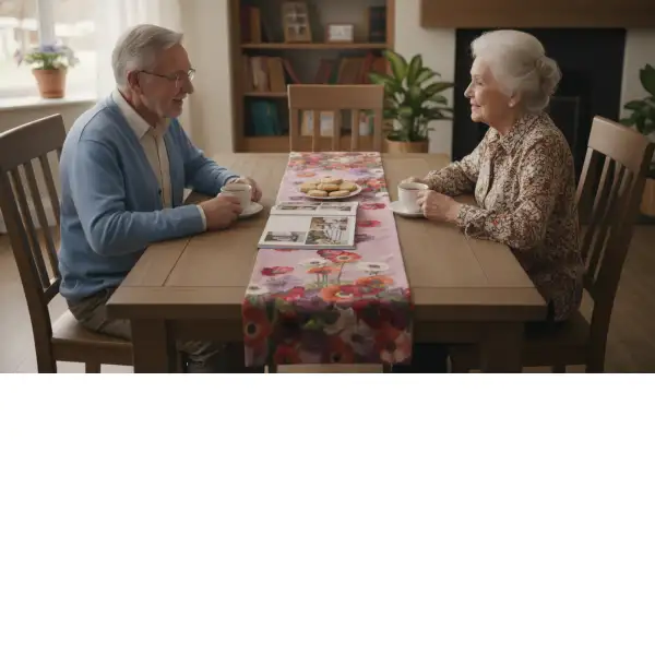 Anemones Pink Decorative Table Mat | Life Style 2