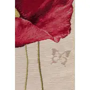 Poppy White Decorative Table Mat | Close Up 1