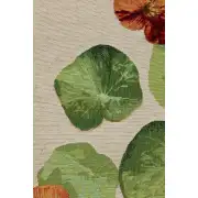 Nasturtium White Decorative Table Mat | Close Up 3