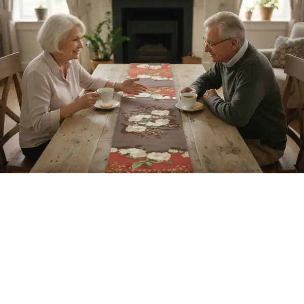 Hawthorn Dark Decorative Table Mat | Life Style 1