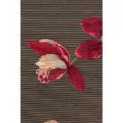 Pink Orchids Grey Decorative Table Mat | Close Up 3
