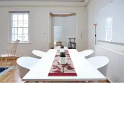 Pink Orchids White Decorative Table Mat | Life Style 1