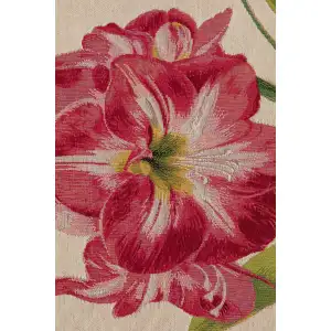 Amaryllis White French Table Mat - 19 in. x 71 in. Cotton by Charlotte Home Furnishings Inc