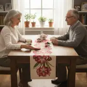 Amaryllis White Decorative Table Mat | Life Style 1