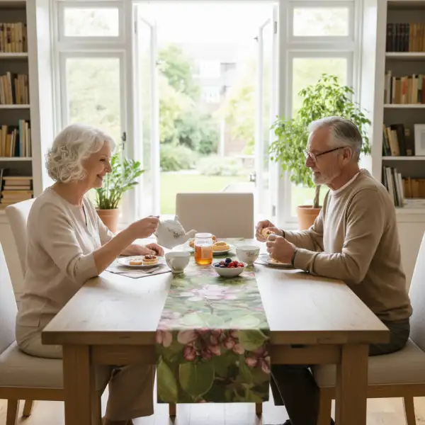 Pear Flower Decorative Table Mat | Life Style 2