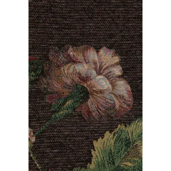 Flowers Dark Decorative Table Mat | Close Up 3