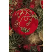 Christmas Ornament Red Decorative Table Mat | Close Up 1