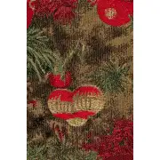 Christmas Ornament Red Decorative Table Mat | Close Up 2