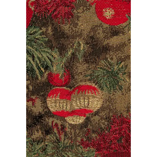 Christmas Ornament Red Decorative Table Mat | Close Up 2