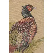 Pheasant Cushion - 19 in. x 19 in. Cotton by Charlotte Home Furnishings | Close Up 2