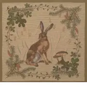 The Hare I French Couch Cushion | Close Up 1