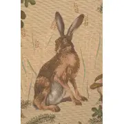 The Hare I Cushion - 19 in. x 19 in. Cotton by Charlotte Home Furnishings | Close Up 2