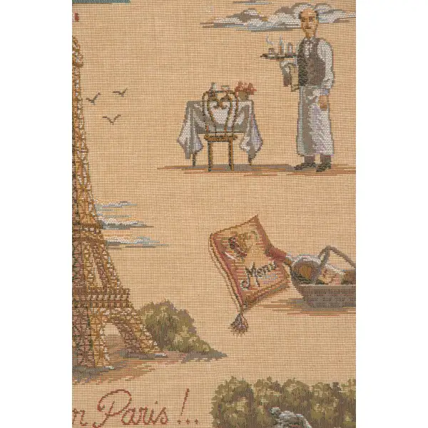 Paris Tour Eiffel Cushion | Close Up 2