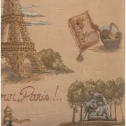 Paris Tour Eiffel Cushion | Close Up 4