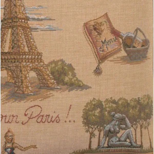 Paris Tour Eiffel Cushion | Close Up 4