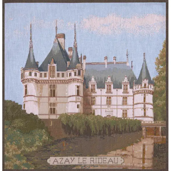 Castle Azay Le Rideau Cushion | Close Up 1