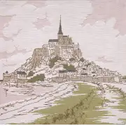Mont Saint Michel 1 French Couch Cushion | Close Up 1