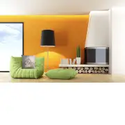 Mont Saint Michel 1 French Couch Cushion | Life Style 1