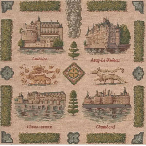 Loire's castle Cushion | Close Up 1