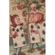 C Charlotte Home Furnishings Inc The Garden Alice in Wonderland French Tapestry Cushion - 14 in. x 14 in. Cotton by John Tenniel | Close Up 2