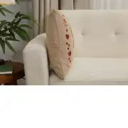 Heart Rabbit Alice In Wonderland I French Couch Cushion | Close Up 2