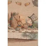 The Tea Party Alice In Wonderland I French Couch Cushion | Close Up 2