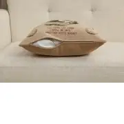 The Late Rabbit Alice In Wonderland I French Couch Cushion | Close Up 4