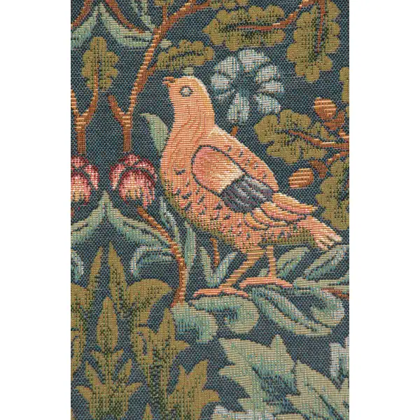 C Charlotte Home Furnishings Inc Brother Bird French Tapestry Cushion - 14 in. x 14 in. Cotton by William Morris | Close Up 2