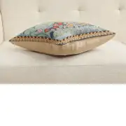 Rabbit as William Morris Left Small French Couch Cushion | Close Up 3