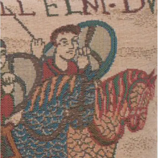 Bayeux Horseriders Cushion | Close Up 4