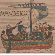 Bayeux The Boat Cushion | Close Up 1