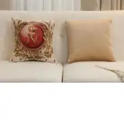 Empire Napoleon I Tapestry Cushion Cover - 14 in. x 14 in. Cotton by Charlotte Home Furnishings Inc | Close Up 5