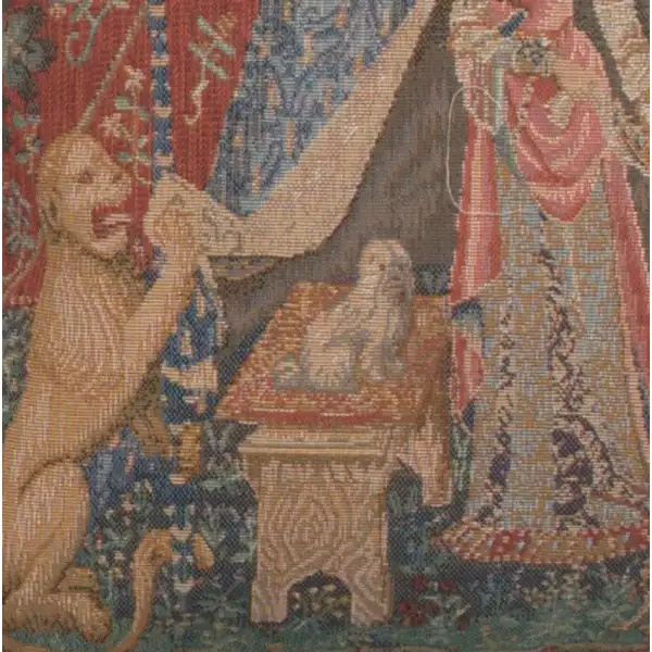 A Mon Seul Desir III Small French Couch Cushion | Close Up 3